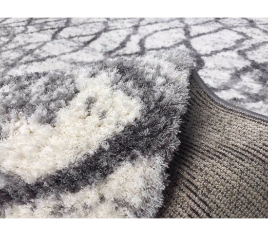 Високоворсний килим MF LOFT 2793A White-L.Grey - Висока якість за найкращою ціною в Україні зображення 3.